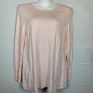 J.Jill Pink Long Sleeve Crew Neck Sweater Top Women's Medium